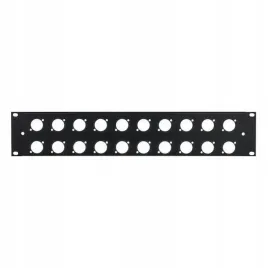 panel-maskujacy-zaslepka-20-gniazd-xlr-rack-19-2u-aluminium-thon-20xlr