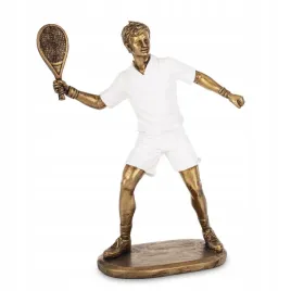 figurka-mezczyzna-tenisista-figura-rakieta-tenis-dekoracja-bialy-zloty