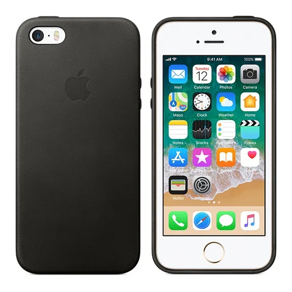etui-iphone-se-leather-case-black-dedykowany-model-apple-iphone-se