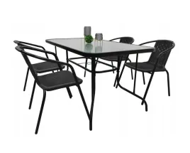 meble-ogrodowe-obiadowe-na-taras-bergomo-dla-4-osob-czarny