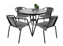 zestaw-ogrodowy-kawowy-na-taras-dla-4-osob-stol-fi90-i-krzesla-szary