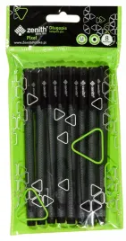 paczka-dlugopis-ze-skuwka-zenith-pixel-05mm-czarny-8szt