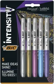 marker-permamentny-marking-metallic-ink-bic-5-kolorow-blister-mix