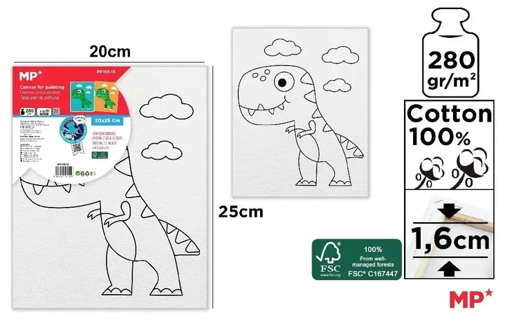 plotno-do-malowania-dinozaur-20x25-wysokosc-produktu-25-cm