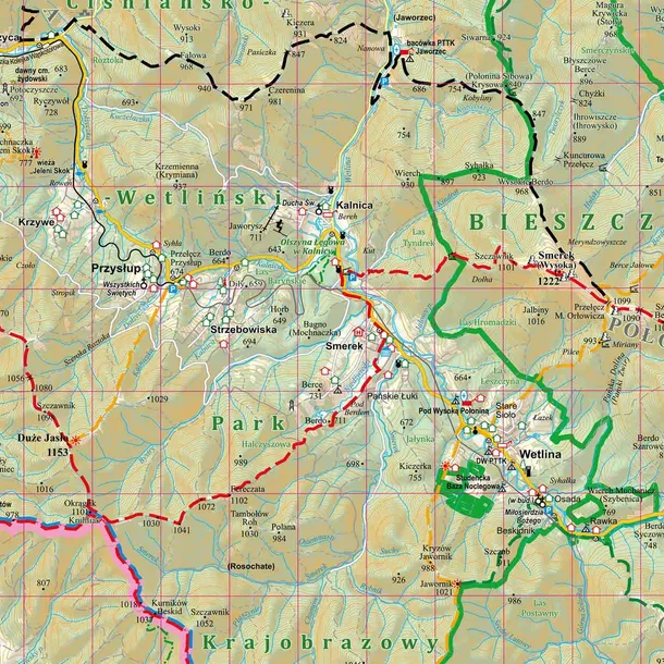 puzzle-1000-bieszczady-mapa-turystyczna-kolekcja-inna