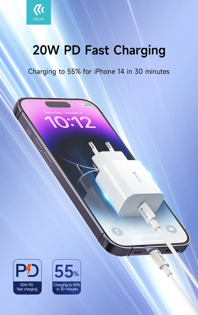 devia-ladowarka-sieciowa-smart-pd-1x-usb-c-20w-biala