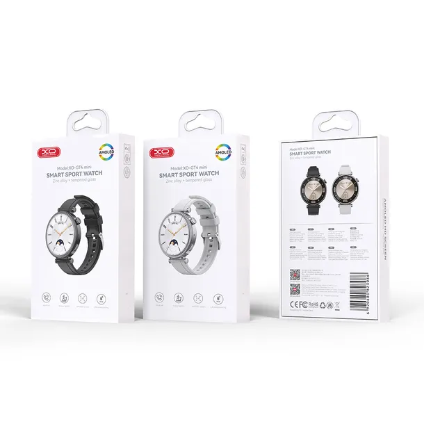 xo-smartwatch-gt4-mini-amoled-czarny-kolor-czarny-stan-nowy