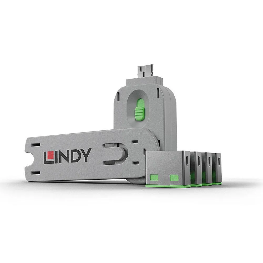 lindy-usb-port-blocker-pack-4-green-stan-nowy