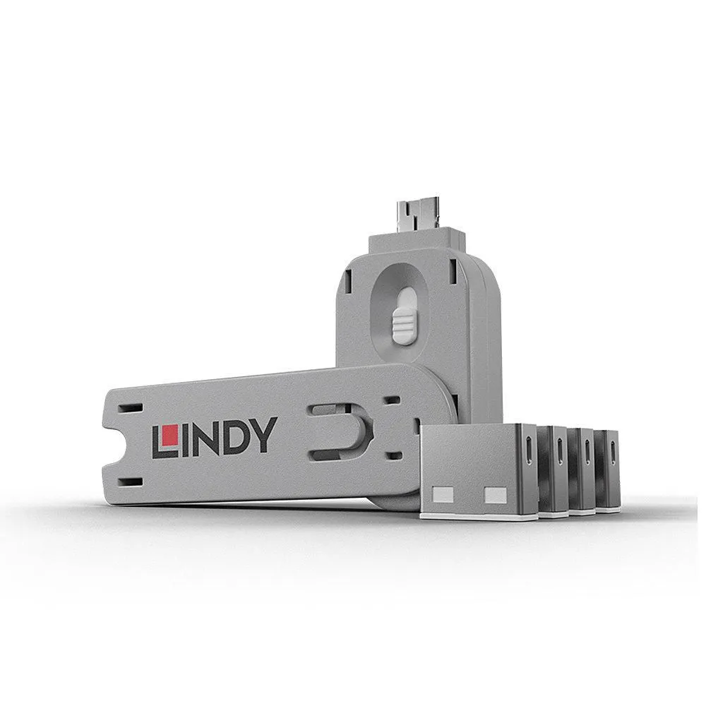 lindy-usb-port-blocker-pack-w-4-wht-stan-nowy