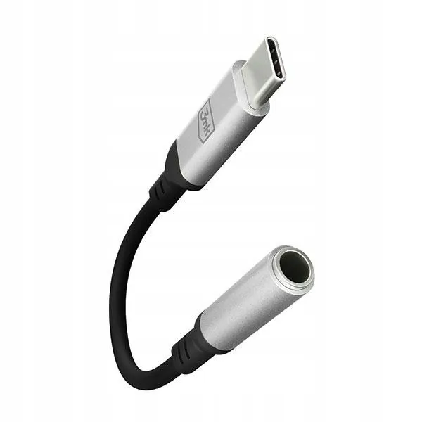 3mk-adapter-usb-c-jack-35-mm-dac-czarny-black-waga-z-opakowaniem-0-2-kg