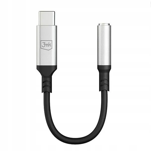 3mk-adapter-usb-c-jack-35-mm-dac-czarny-black-stan-nowy-marka-3mk