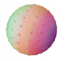 pilka-10szt-gumowa-teczowa-kolce-c5003