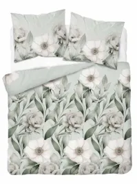 posciel-satynowa-140x200-5220b-zielona-kwiaty