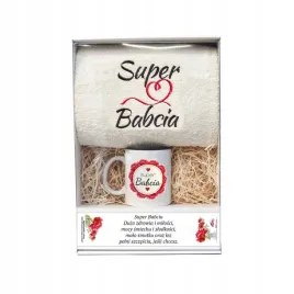 zestaw-prezentowy-z-szarym-recznikiem-super-babcia-i-kubkiem-super-babci