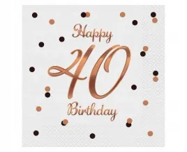 serwetki-bandc-happy-40-birthday-biale-33x33cm-20szt