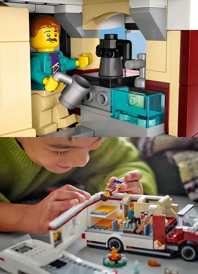 Klocki LEGO City Zestaw 60454 Wakacyjny kamper pełen przygód