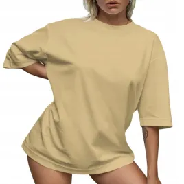 koszulka-damska-oversize-t-shirt-bawelna-luzna-krotka-sukienka-mini-l