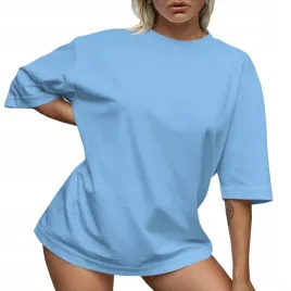 koszulka-damska-oversize-t-shirt-bawelna-luzna-krotka-sukienka-mini-l
