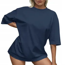 koszulka-damska-oversize-t-shirt-bawelna-luzna-krotka-sukienka-mini-s