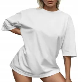 koszulka-damska-oversize-t-shirt-bawelna-luzna-krotka-sukienka-mini-s