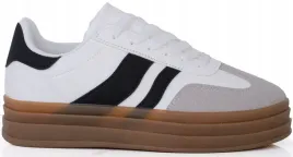 8604-biale-trampki-sneakersy-na-platformie-sportowe-38