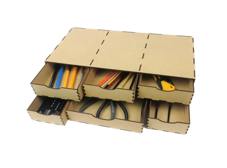 hobbyhold-modul-6-szuflad-organizer-modelarski-stan-nowy