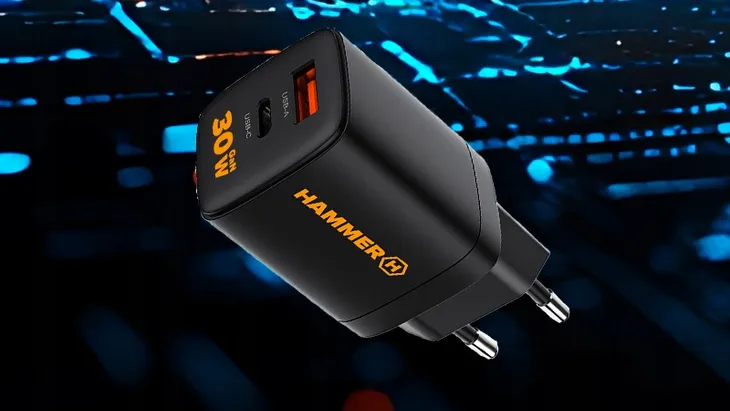 ladowarka-sieciowa-hammer-30w-pd-usb-typ-c-rapidcharge-duo-stan-nowy-kolor-czarny
