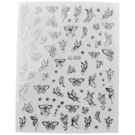 naklejki-na-paznokcie-motyle-jo868-srebrny