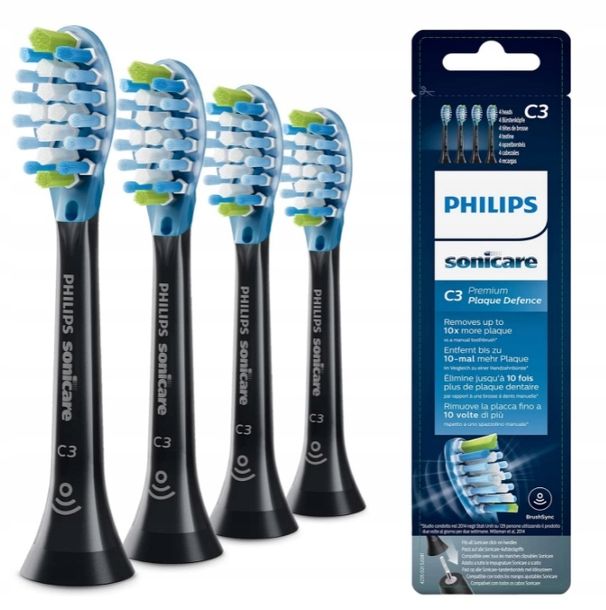 Zdjęcia - Końcówka do szczoteczki elektrycznej Philips Końcówka do szczoteczek  Sonicare 4 szt. HX9044/33 