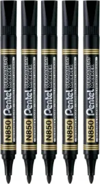 marker-permanentny-pentel-n850-okragly-czarny-5x-sztuk