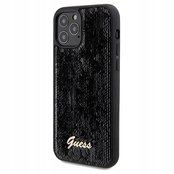 etui-oryginalne-do-iphone-12-12-pro-guess-sequin-script-metal-case-plecki-dedykowany-model-iphone-12-12-pro