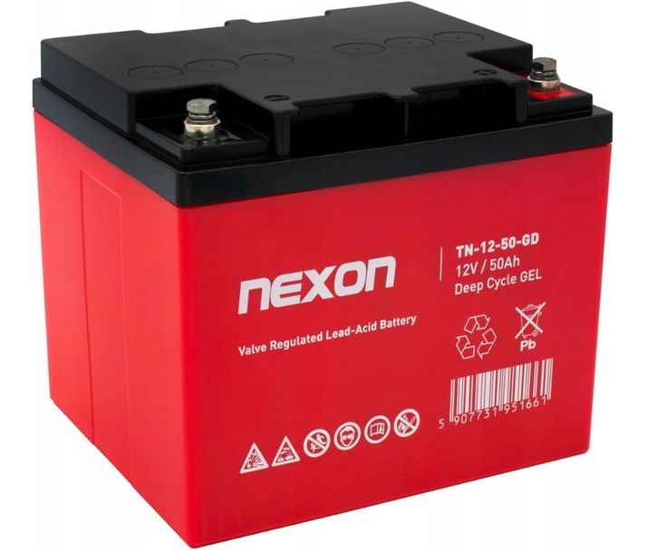 ﻿Akumulator żelowy Nexon GEL Deep Cycle 12V 50Ah