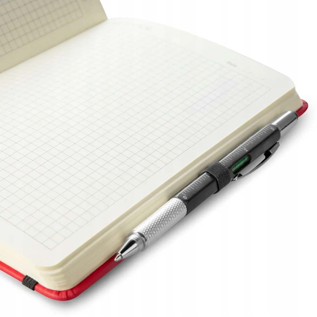 notes-a5-czerwony-kratka-twarda-oprawa-easy