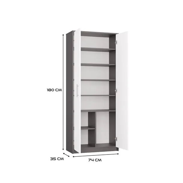 regal-oliv-2d-antracyt-biel-marka-bez-marki-stan-nowy