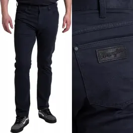 wrangler-larston-dark-navy-dopasowane-granatowe-spodnie-materialowe-w30-l30