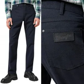 wrangler-greensboro-dark-navy-proste-granatowe-spodnie-materialowe-w33-l34