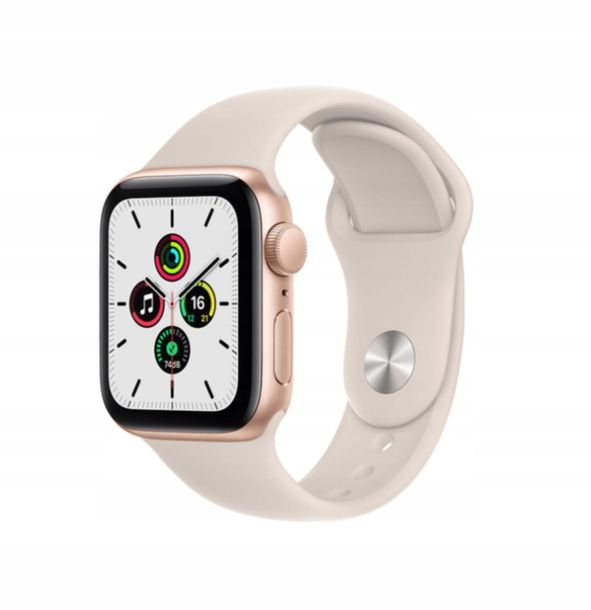 ﻿SMARTWATCH APPLE WATCH SE 44MM GPS + ŁADOWARKA INDUKCYJNA | ZŁOTY