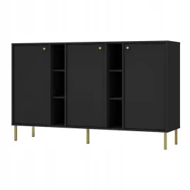 komoda-sora-3f-polki-czarny-grafit-noga-prosta-mro-mil-meble