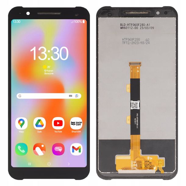 ﻿MYPHONE HAMMER CONSTRUCTION WYŚWIETLACZ EKRAN LCD DEMONTAŻ