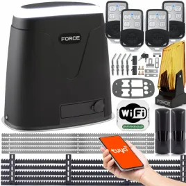 force-hitron-230v-naped-do-bram-przesuwnych-do-800kg-lampa-led-wifi-tuya