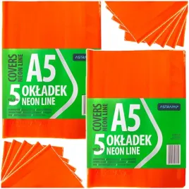okladka-na-zeszyt-a5-neon-pvc-transparentna-pomaranczowa-astra-10-sztuk