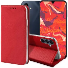 etui-z-klapka-do-samsung-galaxy-a16-czerwone-zamykane-magnetyczne-kabura