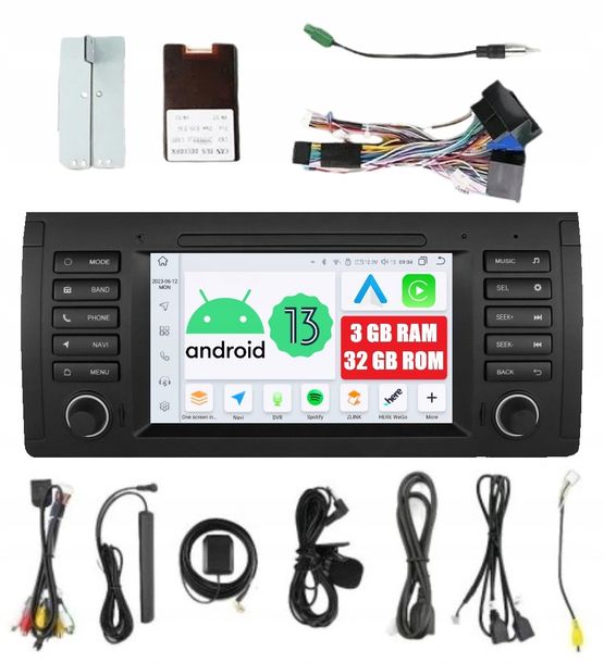 NAWIGACJA RADIO 2DIN ANDROID BMW X5 E53 3/32 GB DSP CARPLAY LTE