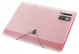 teczka-a4-12-przegrodek-czerwona