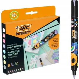 bic-intensity-zestaw-markery-akrylowe-pastelowe-wodoodporne-pisaki-8-sztuk