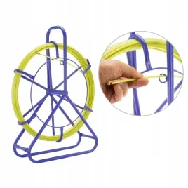 pilot-6mm-150m-do-przeciagania-kabli-wlokno-szklane-frp-ze-stojakiem