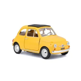 fiat-500f-1965-1-24-model-bburago-18-22098-zolty