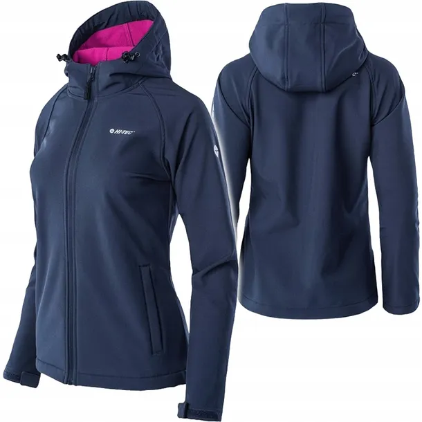 ちばてつや Kurtka Damska Softshell z kapturem NETI HI-TEC Wodoodporna