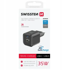 swissten-ladowarka-sieciowa-adapter-gan-usb-27w-qc-usb-c-35w-pd-czarna