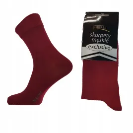 skarpety-meskie-garniturowe-exclusive-bawelna-eleganckie-41-43-bordo